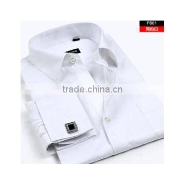 100%Cotton High Quality Men Wedding Dress Business Slim Fit Shirts For Men Long Sleeve