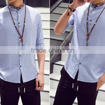 7 Minutes of Sleeve Shirt Linen Men With Short Sleeves photo-2