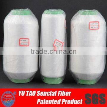 Low melting polyester covered yarn