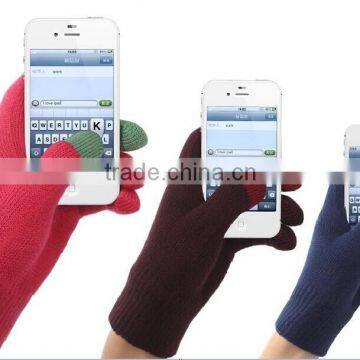 wholesale acrylic touch screen gloves warming touch screen gloves