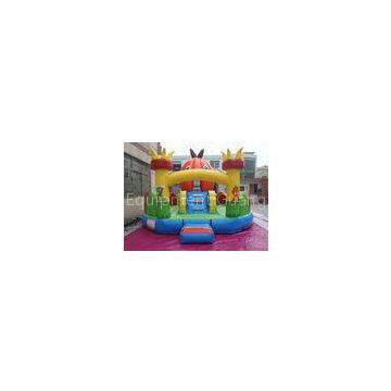 Pumpkin Inflatable Fun City For Festival Party , Halloween Inflatable Castle