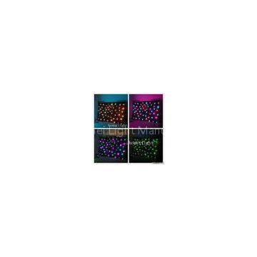 Shinning RGB Tricolor LED Curtain Light With DMX Controller , Twinkling RGB Star Curatin