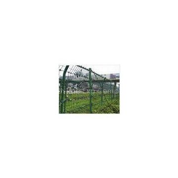 Garden Yard Metal Mesh Fencing Panels With Ground Screw Anchor