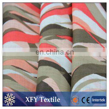 High quality 100% linen print fabric