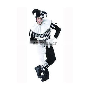 hot sale Funy Cosplay Costume adult men Scary Evil Jester Fancy Dress Party Costume Cute costume AGM2011