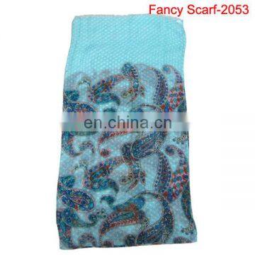 Cashew nuts scarf with long styles