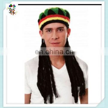 Jamaican Rasta Rastafarian Funny Party Hats with Dreadlocks HPC-0205