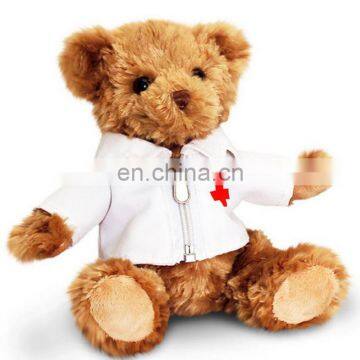 EN71 Custom Lovely Plush Promotional Doctor Teddy Bear