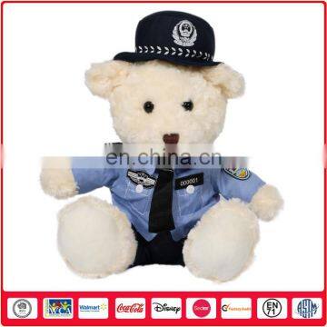 2016 Stuffed Animal Toys Teddy Bear With Police Uniform For Child