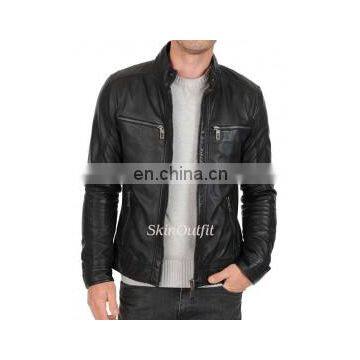 Mens leather Jacket different look