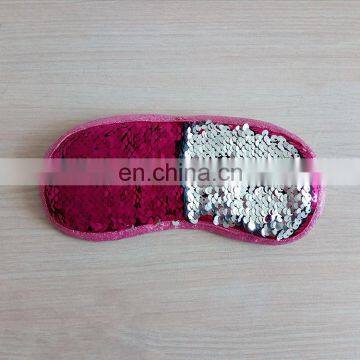 Professional Customized Sequin Decoration Soft Plush Eye Msk