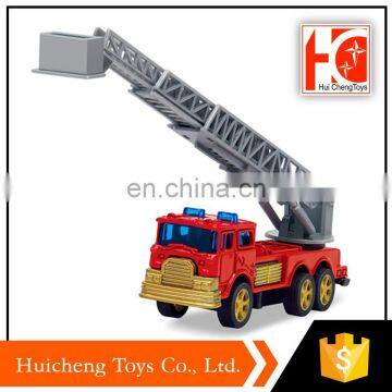 wholesale 1:64 alloy slide fire ladder die cast mini truck toy of new 2018