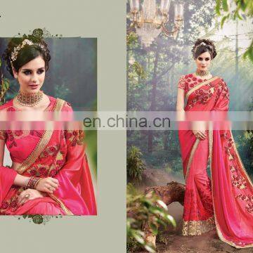 Fancy Blouse Designs Heavy Bridal Saree photo-2