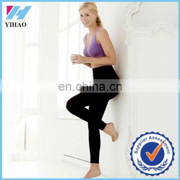 2016 Yihao Women Custom Black Fitness Gym Apparel Solid Sports Yoga Wear Pants Leggings