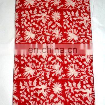 Indian Hand Block Print Fabric Natural Cotton Dressmaking Material