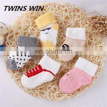 Australia 2018 cheap sale custom logo winter warm fashion unsex baby Eco-friendly 100% cotton socks cute free samples