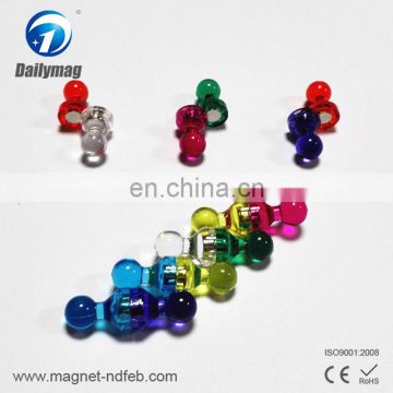 Multicolored Plastic Small Push Pins