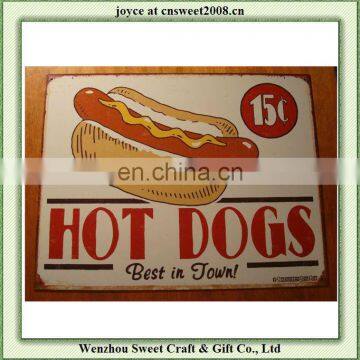 custom metal food signs for advertising