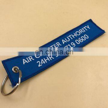 Customized Tag Flights Ribbon Car Woven Key Tag photo-2