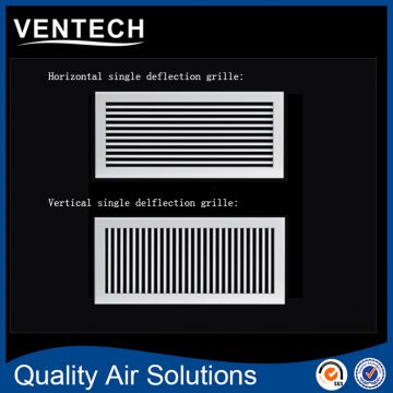 Ventech aluminum vertical blades single deflection grille