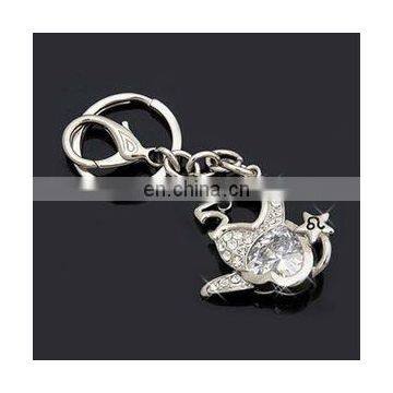 Leo keychain souvenir promotional gifts with crystal