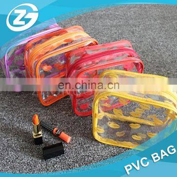New Design Fashion Sexy Lipper Zipper Top Girls Make up Cosmetic Printed PVC Bag photo-5