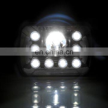 China Manufacturer 12v 55watt 5*7" Led Headlight for Truck Heavy Duty