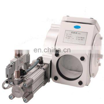 3-way 304 Stainless Steel Rotary Valve &ampused in pneumatic system &amp; can used in plastic particle Factory direct supply