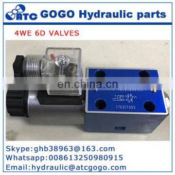 springs directional control valve hydraulic / 4WE 6 D62 solenoid directional valve