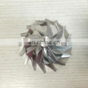 HX40 58.00/83.03mm 8+8 blades high performance turbocharger billet/milling/aluminum 2618 compressor wheel