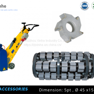 Concrete Scarifier Parts & Accessories, 5/6 Teeth Concrete Milling Cutters Miller , scarifying machines accessories