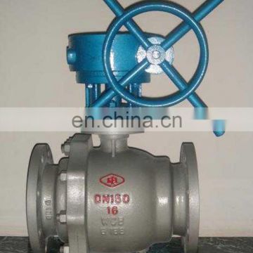 Carbon Steel Flange Straight Type Fixed Ball Valve