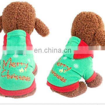 Pet dog hoodie Christmas clothes teddy pet dog New Year clothes