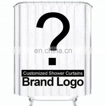 Customized Shower Curtain Waterproof Polyester Fabric Shower Curtain For The Bathroom Dropshipping Support