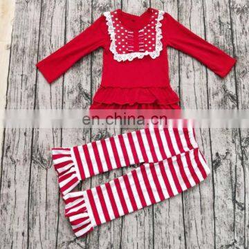 High Quality Baby Set Long Sleeve Autumn Winter Ruffle Kids Girl Outfit