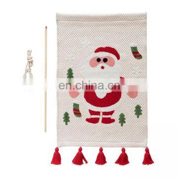 2018 New Design Wall Hanging Decorative Cotton Printing Embroider Tapestry With Tassels photo-2