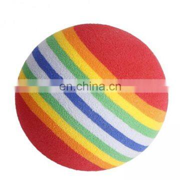 Оптовая продажа маленьких цветных эластичных тихих интерактивных мячей-игрушек для кошек из EVA диаметром 35 мм photo-5