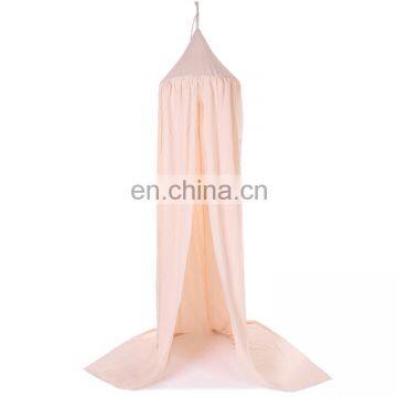 Cotton Round Dome Bed Canopy Draper Bedcover Kids Play Tent for Reading Mosquito Net Curtain photo-4