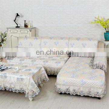 Wholesale Pure And Fresh Style Slipcover Lace Full Sofa Cover China Supplier Couch Covers photo-3