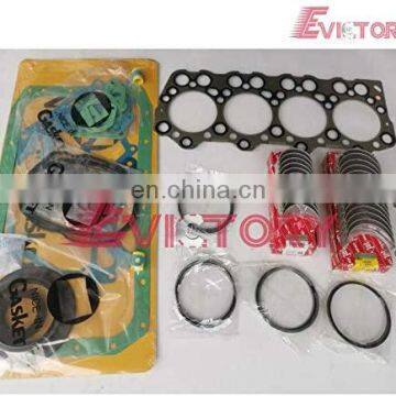 4D34 4D34T Piston Ring + COMPELETE Gasket KIT + Bearing for Excavator photo-2