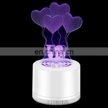DC5V 3W LED 3D Mosquito Lamp USB Electronics Anti Mosquito Trap Creative Acrylic LED Night Light Decorative Lamp photo-3