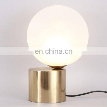 Factory Direct Gold Metal Glass LED Table Lamp Chinese Table Lamps photo-3