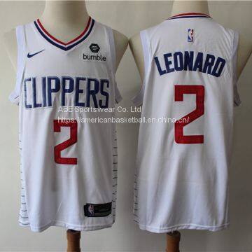 LA Clippers #2 Leonard White Jersey