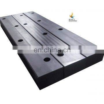 Yellow Arch rubber fender UHMWPE pad, pe1000 wear resistant plastic engineering board uhmwpe sheet pe hard plate hdpe plastic