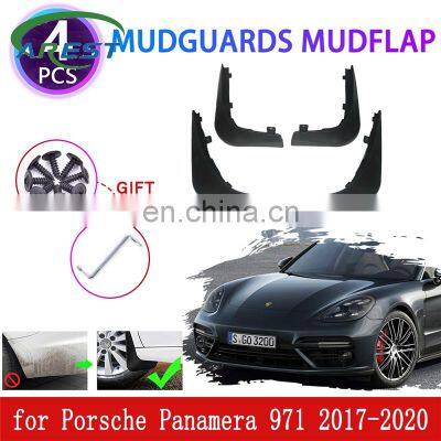 4PCS for Porsche Panamera 971 G2 2017 2018 2019 2020 Mudguards Mudflaps Fender Mud Flap Splash Mud Guards Protect Accessories