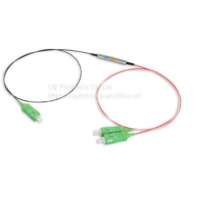 Optical WDM 1*2 CWDM Filter Device Glass Tube 1260~1620nm Wavelength for choose,CWDM Multiplexer module