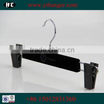 Black Plastic Material Dress Velevt Hanger photo-3