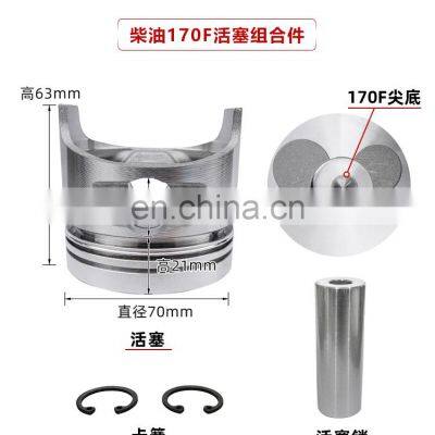 170F 173F 178F 186F 186FA 188F 5kw Diesel Engine Piston Four Matching Piston Kits (NOTE US THE MODEL OR WILL SEND RANDOM)
