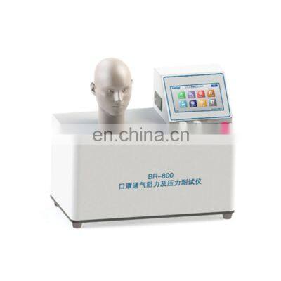 Ventilation resistance and pressure tester of respirator and protective equipment