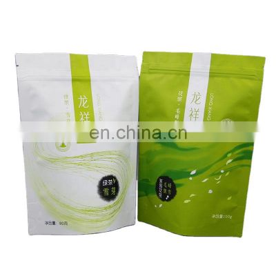 custom laminated plastic foil resealable zip lock tea bags packaging